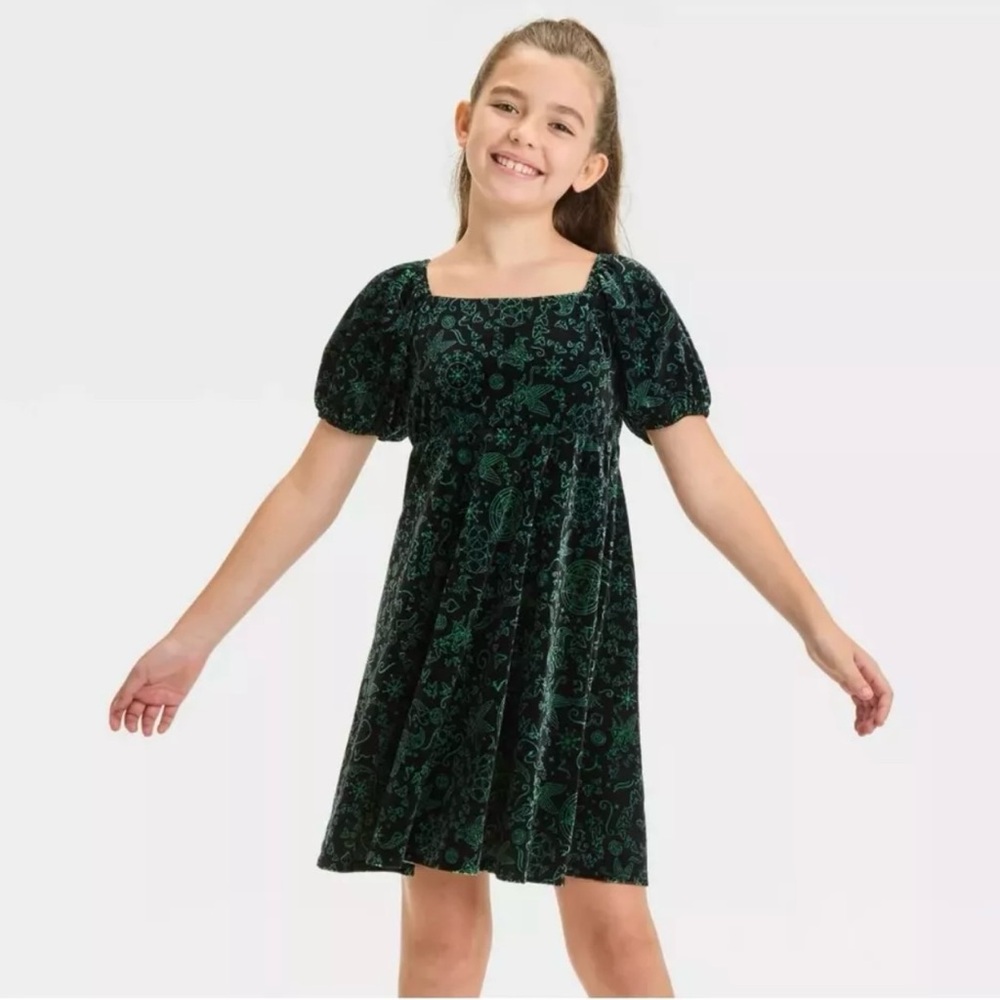 Wicked Collection NWT Elphaba Dark Green Velvet Dress Paul Tazewell XS (4/5)